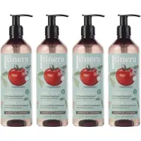 Sarcia.eu ITINERA - Regenererende Vloeibare Zeep met Sorrento Tomatenschil, 95% Natuurlijke Ingrediënten 370 ml / 4 stuks