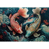 Consalnet Vliesbehang - Fotobehang - Koi - Karper - Koikarper - Vissen - Water - 416x290cm