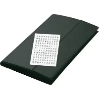Sigel visitekaartmap - 180x300x19mm - zwart kunstleer - voor 288 kaarten - SI-VZ175