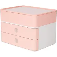 HAN smart-box plus - ALLISON - 2 lades + box - wit/roze - HA-1100-86