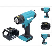 Makita DHG 180 T1 Batterij-warmtepistool 18 V 550 °C + 1x batterij 5.0 Ah - zonder lader