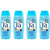 Fa Shower Gel Met Blauwe Lotus - Magic Oil - Verzorgende & Verfrissende Douchegel - 250ml x 4