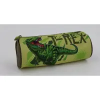 Dino World Dinosaurus - T-rex - Etui - Groen - schoolspullen -dino (22 x 8 x 8 cm)