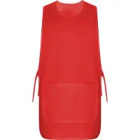 Roly Rood unisex omkeerbaar schort korte mouw voor hygiene beroepen (schoonheid, schoonmaak en voedsel) Arzak One Size