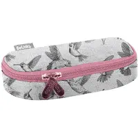 SimbaShop BeUniq Etui Kolibrie - 23 x 10 x 5 cm - Grijs