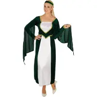 Dressforfun - Vrouwenkostuum kasteelprinses XL - verkleedkleding kostuum halloween verkleden feestkleding carnavalskleding carnaval feestkledij partykleding - 301203
