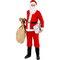 TecTake dressforfun - Herenkostuum kerstman XL - verkleedkleding kostuum halloween verkleden feestkleding carnavalskleding carnaval feestkledij partykleding - 300313