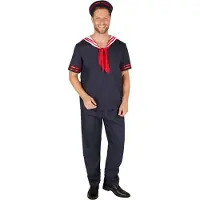 Dressforfun - Matroos M - verkleedkleding kostuum halloween verkleden feestkleding carnavalskleding carnaval feestkledij partykleding - 301455