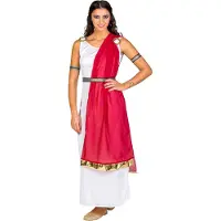 TecTake dressforfun - Vrouwenkostuum Romeinse Calpurnia XXL - verkleedkleding kostuum halloween verkleden feestkleding carnavalskleding carnaval feestkledij partykleding - 300468