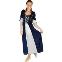 Dressforfun Vrouwenkostuum koningsdochter M - verkleedkleding kostuum halloween verkleden feestkleding carnavalskleding carnaval feestkledij partykleding - 301206