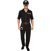 TecTake dressforfun - Politieagent S - verkleedkleding kostuum halloween verkleden feestkleding carnavalskleding carnaval feestkledij partykleding - 301434