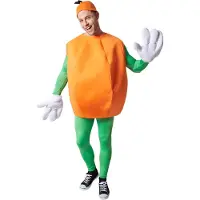 TecTake dressforfun - Kostuum sinaasappel M - verkleedkleding kostuum halloween verkleden feestkleding carnavalskleding carnaval feestkledij partykleding - 301634