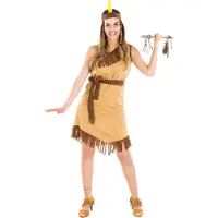 Dressforfun - vrouwenkostuum indianenvrouw Hope S - verkleedkleding kostuum halloween verkleden feestkleding carnavalskleding carnaval feestkledij partykleding - 300594