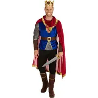 Dressforfun Herenkostuum koning S - verkleedkleding kostuum halloween verkleden feestkleding carnavalskleding carnaval feestkledij partykleding - 301215