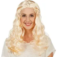 Dressforfun Vrouwenpruik middeleeuwen sierlijke hofdame - verkleedkleding kostuum halloween verkleden feestkleding carnavalskleding carnaval feestkledij partykleding - 301126