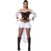 TecTake dressforfun - Woman-steampunk paleiswachtster S - verkleedkleding kostuum halloween verkleden feestkleding carnavalskleding carnaval feestkledij partykleding - 302315