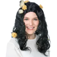 Dressforfun - pruik Skull - verkleedkleding kostuum halloween verkleden feestkleding carnavalskleding carnaval feestkledij partykleding - 300726