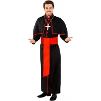 Dressforfun Herenkostuum kardinaal Giovanni M - verkleedkleding kostuum halloween verkleden feestkleding carnavalskleding carnaval feestkledij partykleding - 300405