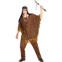 Dressforfun - mannenkostuum indiaan wilde hengst XL - verkleedkleding kostuum halloween verkleden feestkleding carnavalskleding carnaval feestkledij partykleding - 300679