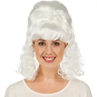 TecTake dressforfun - Vrouwenpruik barok lady - verkleedkleding kostuum halloween verkleden feestkleding carnavalskleding carnaval feestkledij partykleding - 301100