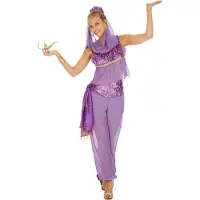 TecTake dressforfun - vrouwenkostuum betoverende Oosterse lady XXL - verkleedkleding kostuum halloween verkleden feestkleding carnavalskleding carnaval feestkledij partykleding - 300989
