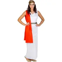 Dressforfun - vrouwenkostuum Romeinse godin Venus XL - verkleedkleding kostuum halloween verkleden feestkleding carnavalskleding carnaval feestkledij partykleding - 300265