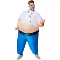 TecTake dressforfun - Zelfopblaasbaar kostuum personal trainer - verkleedkleding kostuum halloween verkleden feestkleding carnavalskleding carnaval feestkledij partykleding - 301316