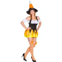 TecTake dressforfun - vrouwenkostuum Halloween-Lady M - verkleedkleding kostuum halloween verkleden feestkleding carnavalskleding carnaval feestkledij partykleding - 300134