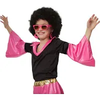 Dressforfun - Groovy Disco Girl 140 (9-10y) - verkleedkleding kostuum halloween verkleden feestkleding carnavalskleding carnaval feestkledij partykleding - 302372