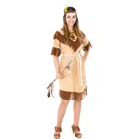 Dressforfun vrouwenkostuum indianenvrouw sexy Trinity XXL - verkleedkleding kostuum halloween verkleden feestkleding carnavalskleding carnaval feestkledij partykleding - 300603