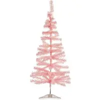 Krist+ kunstboom/kunst kerstboom - lichtroze - 120 cm - Kunstkerstboom