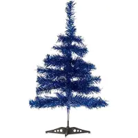 Krist+ kunst kerstboom - klein - blauw - 60 cm - Kunstkerstboom