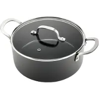 ISENVI Murray keramische kookpan 28 CM - RVS greep - Antraciet - Keramisch - 100% PFAS, PTFE en PFOA vrij