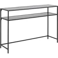 Molecule Rechthoekige Consoletafel Seaford Essenzwart Ruw Melamine