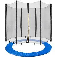 Arebos Trampoline Veiligheidsnet + Randafdekking Randbescherming 244 cm