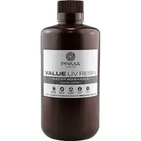 PrimaCreator Value Water Washable UV Resin - 1 kg - Dark Grey