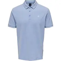 Only & Sons Shirt 'Fletcher' lichtblauw / wit