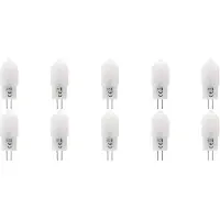 Velvalux LED Lamp 10 Pack - Velvalux - G4 Fitting - Dimbaar - 2W - Helder/Koud Wit 6000K - Melkwit - 12V Steeklamp Vervangt 20W