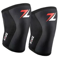 ZEUZ 2 Stuks Premium Knie Brace voor Fitness, Crossfit & Sporten – Knieband - Braces – 7 mm - Maat S