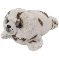 Nature Planet Pluche grijze Zeehond knuffeldier van 18 cm - Knuffel zeedieren