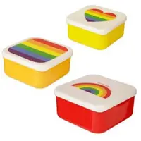Puckator Set van 3 lunchtrommels - Regenboog