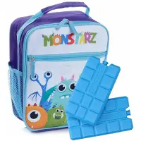Puckator Draagbare lunch koeltas met 2x koelelement - Monstarz print - 5,8 liter - Koeltas