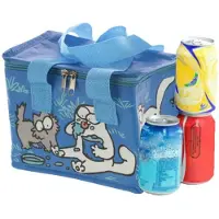 Puckator Kleine koeltas voor lunch blauw met Simons Cat print 16 x 21 x 14 cm 4,7 liter - Koeltas