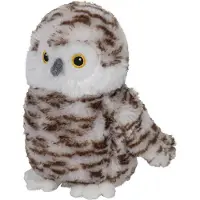 Nature Planet Pluche dieren knuffels Sneeuwuil van 16 cm - Vogel knuffels