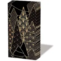 Ambiente - 6 pakjes papieren zakdoeken - Luxury trees black