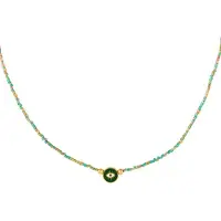 Yehwang Ketting - oog - Groen - Glas-