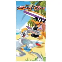 Looney Tunes Strandlaken - Bugs Bunny en Daffy Duck Surf Crew Badhanddoek 70 x 140 cm