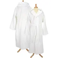 Artg Robezz - Badjas met Capuchon - 100% Badstof Katoen -Wit - White - Maat XXS
