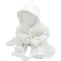 Artg Babiezz - Baby Badjas met Capuchon - Wit - Maat 80-92