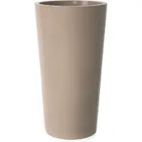 Euro3plast Bloempot Buiten Hoog Rond Tuit 33cm POEDERBRUIN